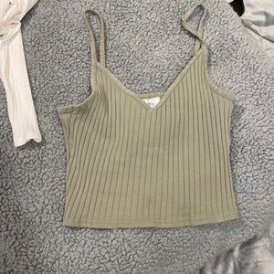 H&M sage green top